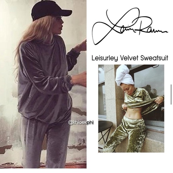 𝅺💫host Pick💫 Laina Rauma SET SMALL LOUNGESUIT velour leisure lounge sweatsuit - Picture 15 of 15